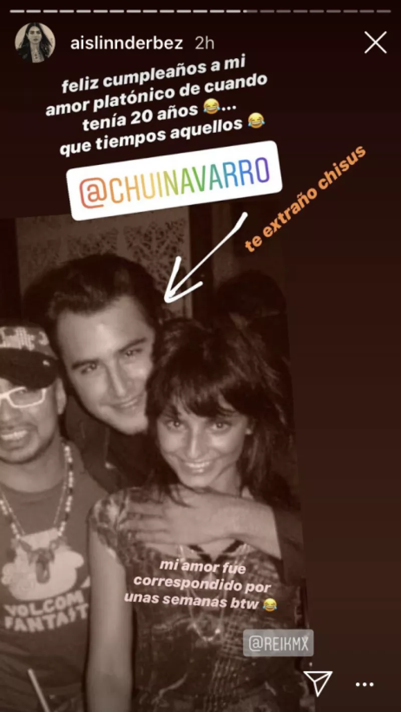 Jesús Navarro y Aislinn Derbez