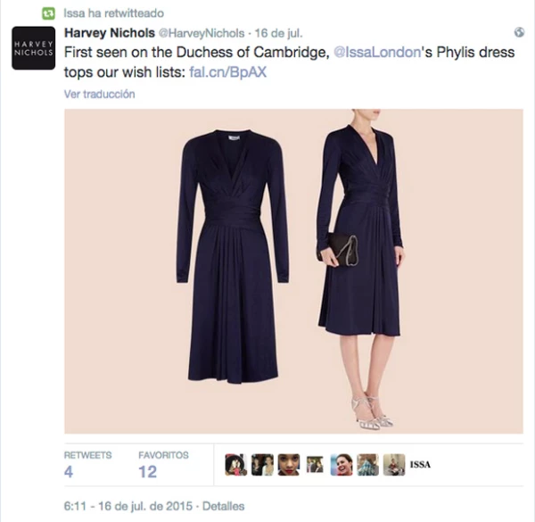 Tanto la marca que lo confeccionó como la tienda que lo tendría a la venta, fue como se anunció que el vestido de compromiso de Kate Middleton estaba nuevamente en el mercado con el precio de 10 mil pesos.