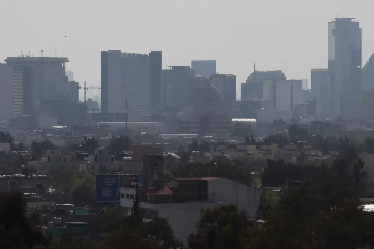 Calidad de aire en la capital durante este sábado.