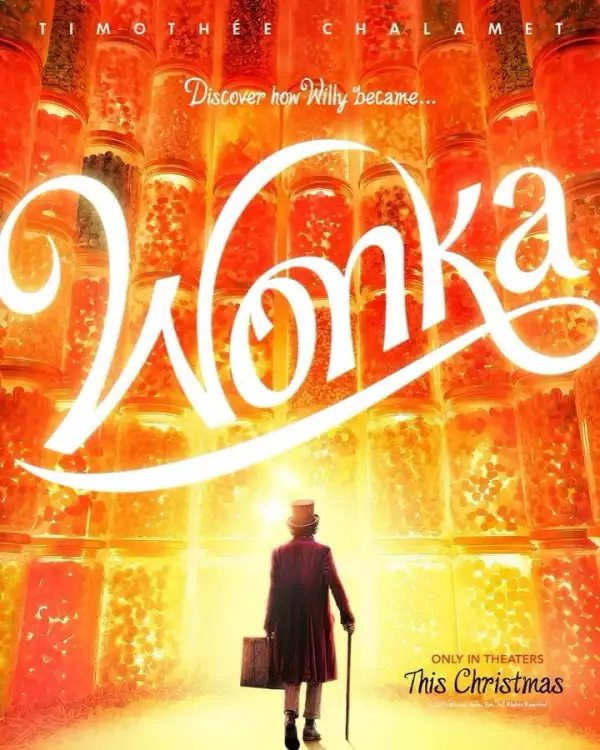 Timothée Chalamet comparte el póster oficial de Wonka.