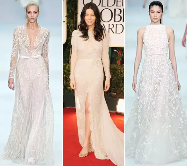 La actriz es fiel cliente de Elie Saab y se le vio pasar por su tienda mientras buscaba el vestido para el gran día, por lo que es una fuerte posibilidad.