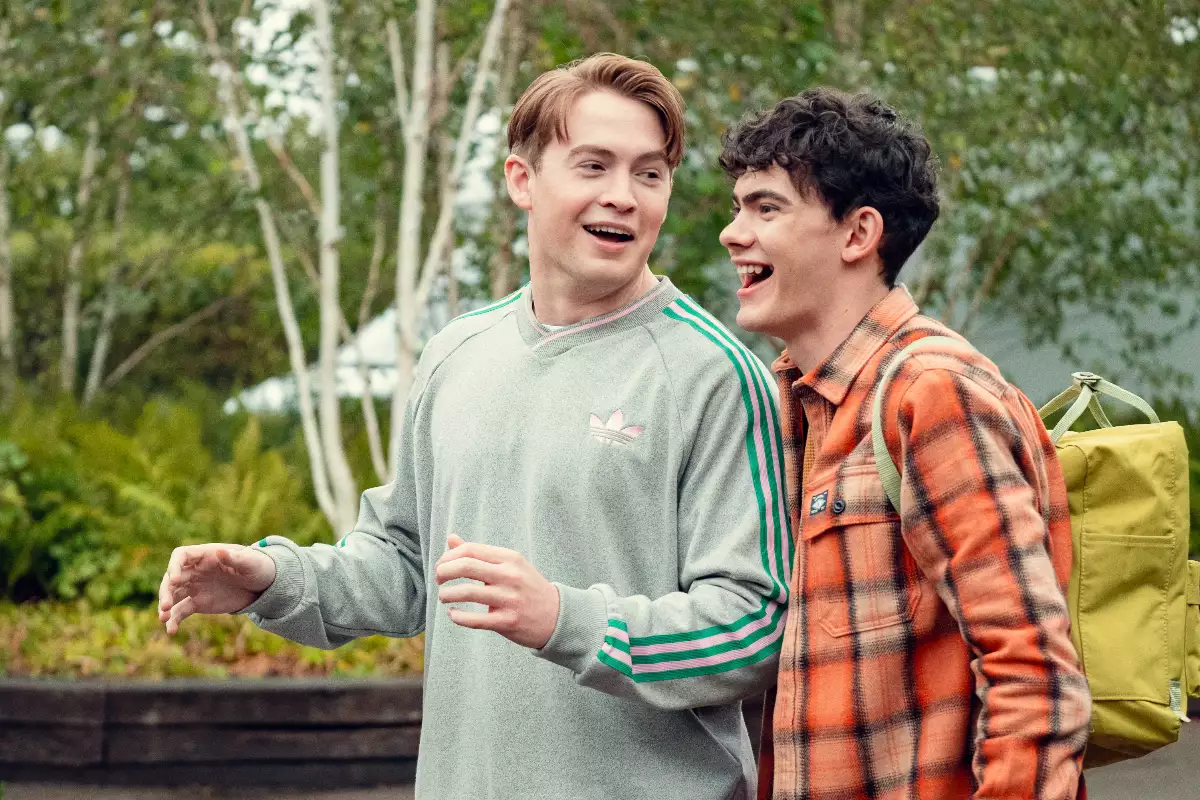 Foto de una escena de la serie Heartstopper.