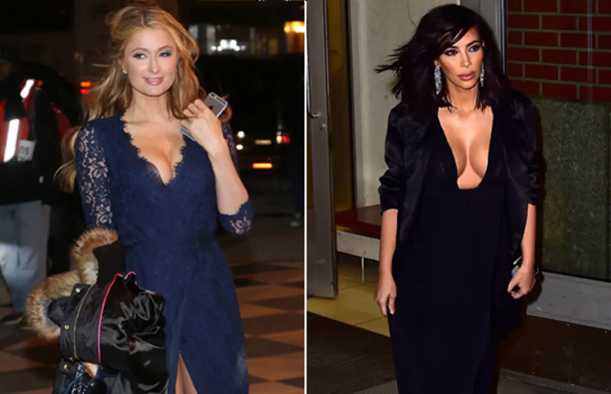 Durante el fin de semana ambas famosas fueron captadas en Nueva York portando oufits que mostraron lo mejor de sus atributos frontales. ¿Quién lo lució mejor?
