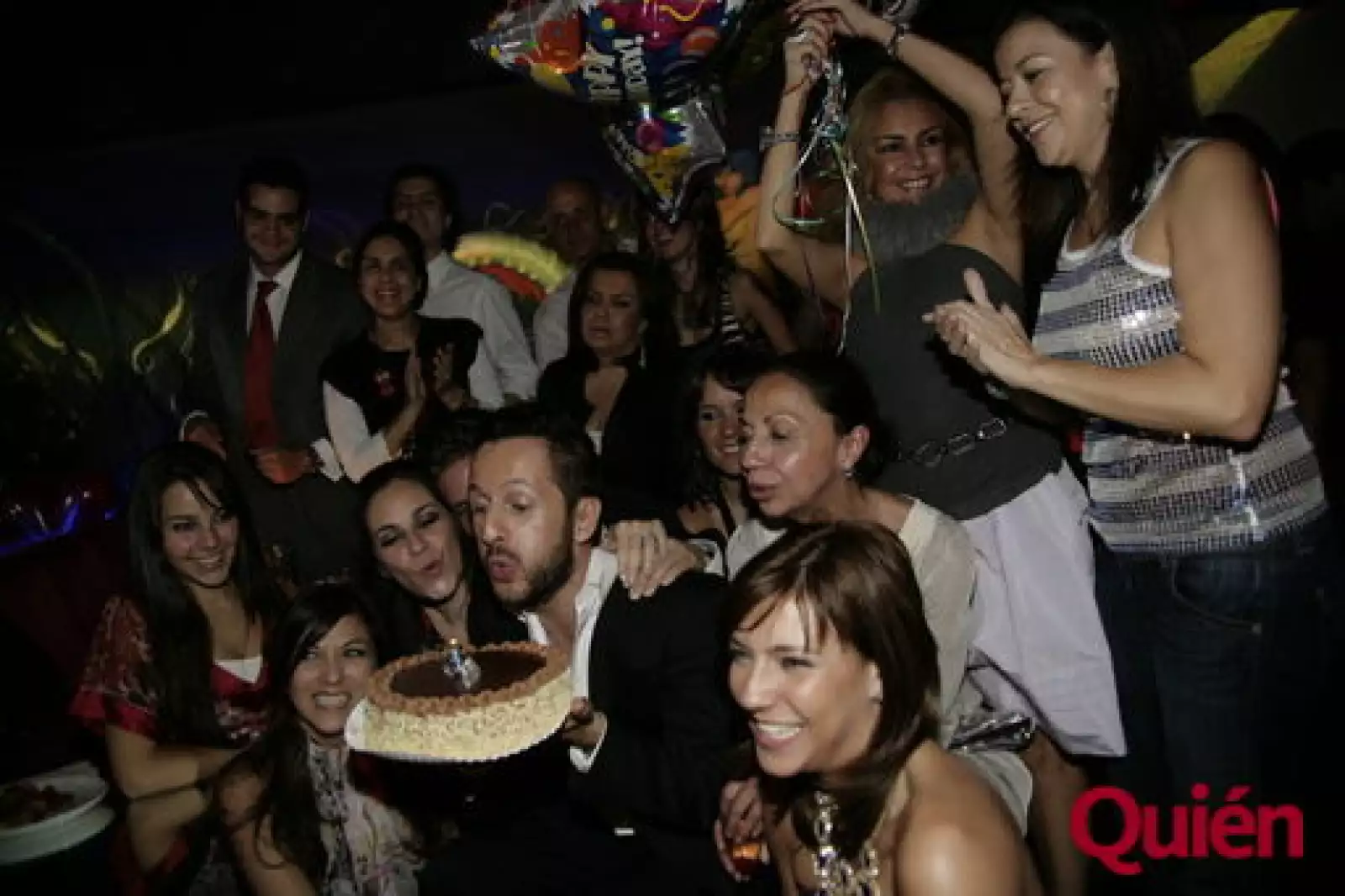 Vista general del cumpleaños de Óscar Madrazo