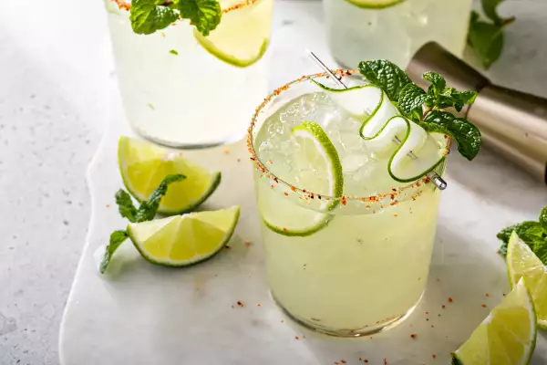 Cucumber,Margarita,With,Lime,And,Spicy,Rim,,Refreshing,Spring,Cocktail