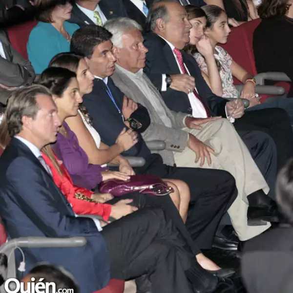 Soumaya y Johanna Slim, Arturo Elías Ayub y Carlos Slim