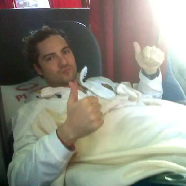 David Bisbal se tomó esta foto antes de irse a dormir.