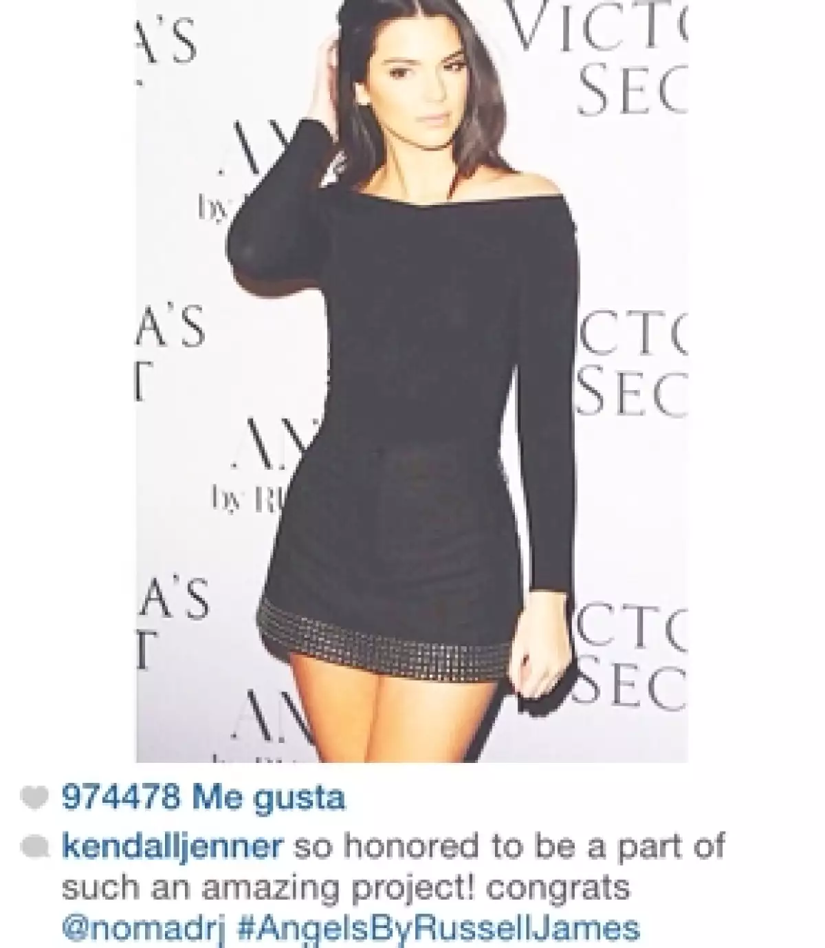Kendall agradeció en Instagram por haber sido invitada al proyecto.
