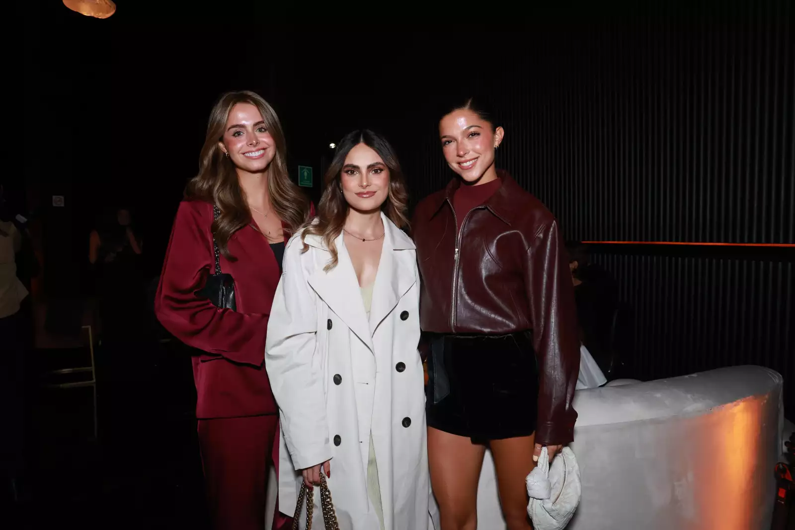 Regina Peredo, María Riestra y Eugenia Rodríguez 