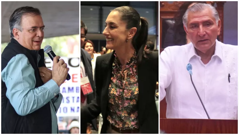 Los presidenciables de Morena defienden la reforma electoral de AMLO. 