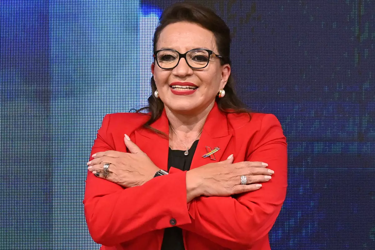 (La presidenta de Honduras, Xiomara Castro)