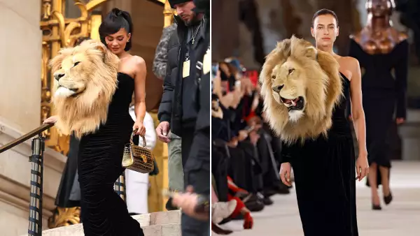 Así fue la reacción de Kylie Jenner al ver que Irina Shayk llevaba puesto el mismo vestido de león que ella.