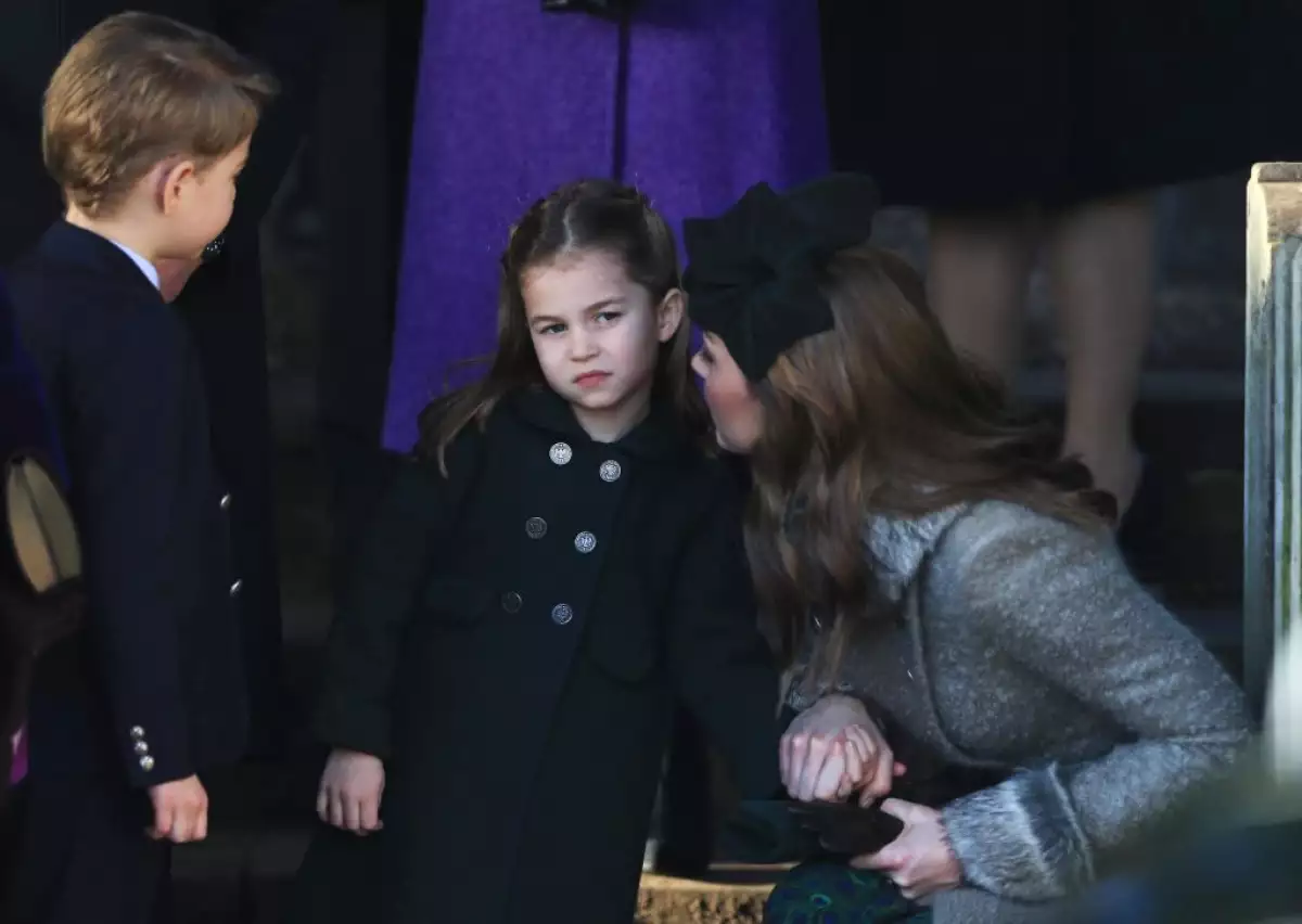 Príncipe George, princesa Charlotte y Kate Middleton