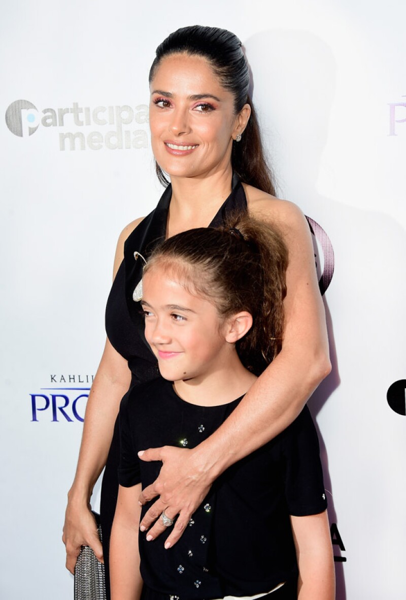 La actriz mexicano con su hija de 8 años de edad.