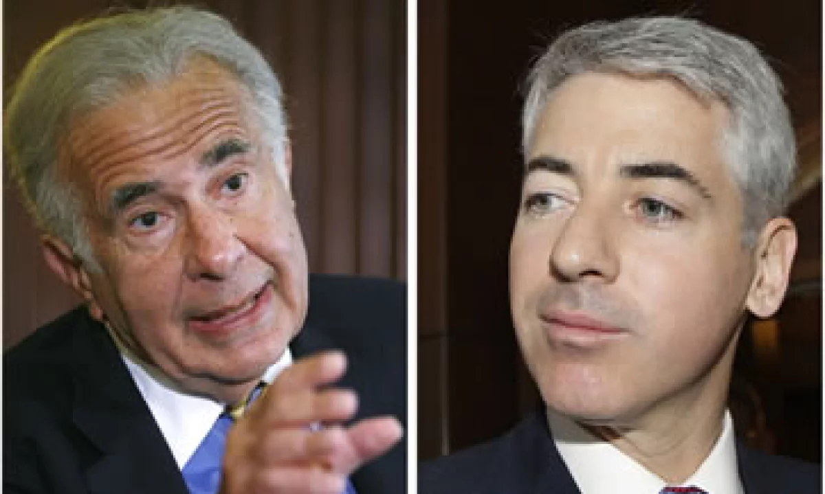 Carl Icahn (i) se enfrentó con Bill Ackman (d) en CNBC sobre el tema Herbalife. (Foto: Reuters)