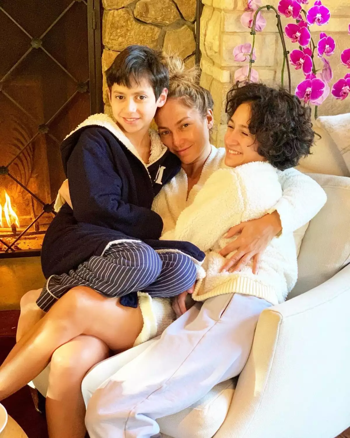 Jennifer Lopez y sus hijos
