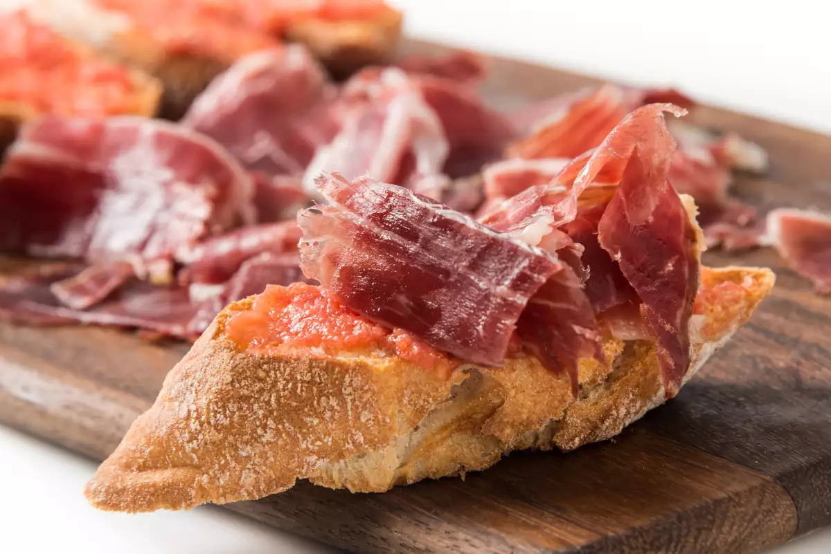 Cured Serrano Ham Canapes