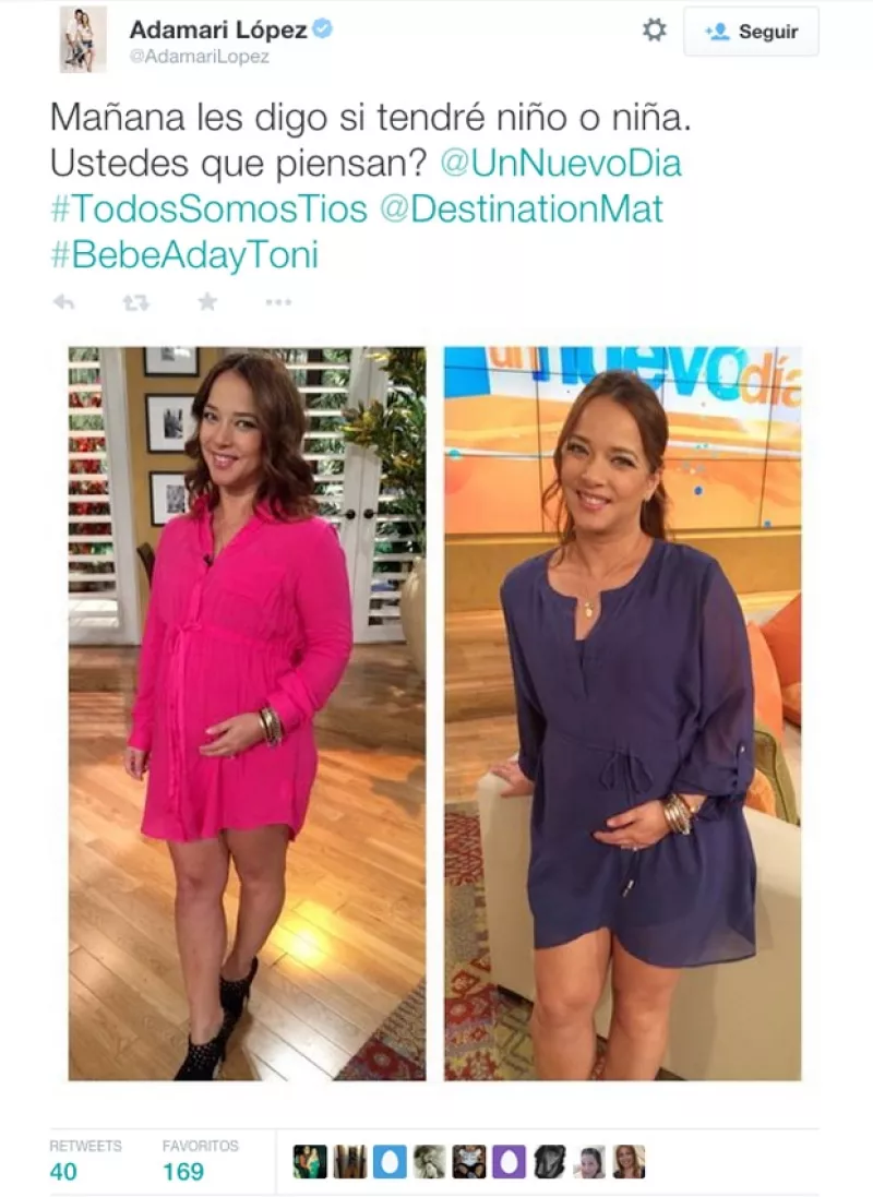 La emocionada pareja está a un día de saber el sexo de su bebé, y no pierden oportunidad para expresar su felicidad de futuros padres.