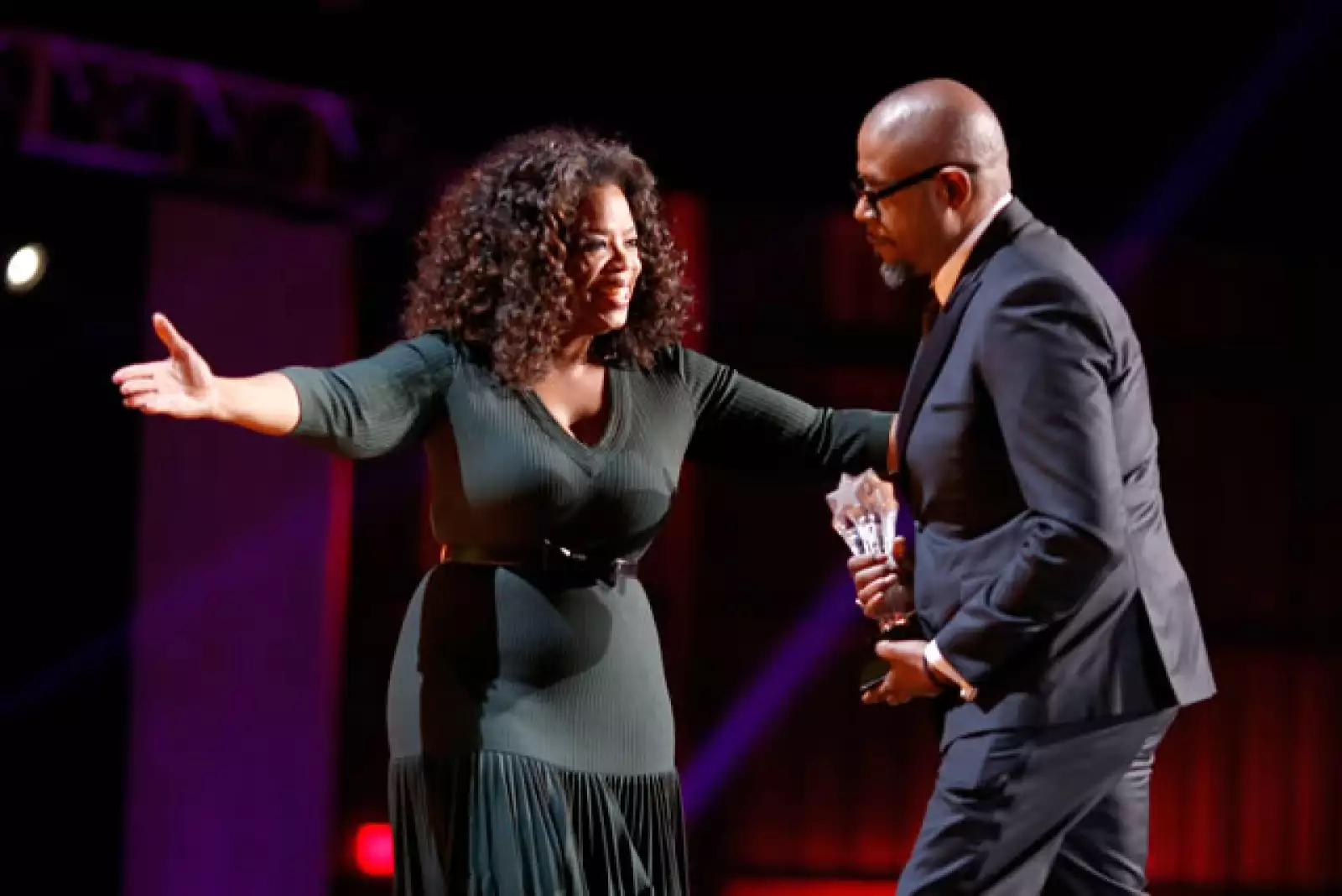 Oprah Winfrey y Forest Whitaker.
