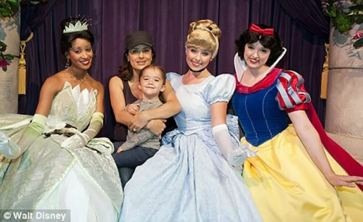 Aquí con las princesas.