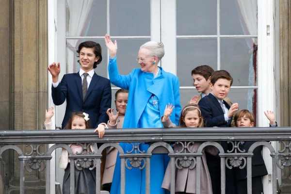 Príncipe Nicolás y reina Margarita de Dinamarca