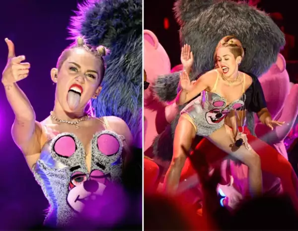 Miley dejó a más de uno con la boca abierta.