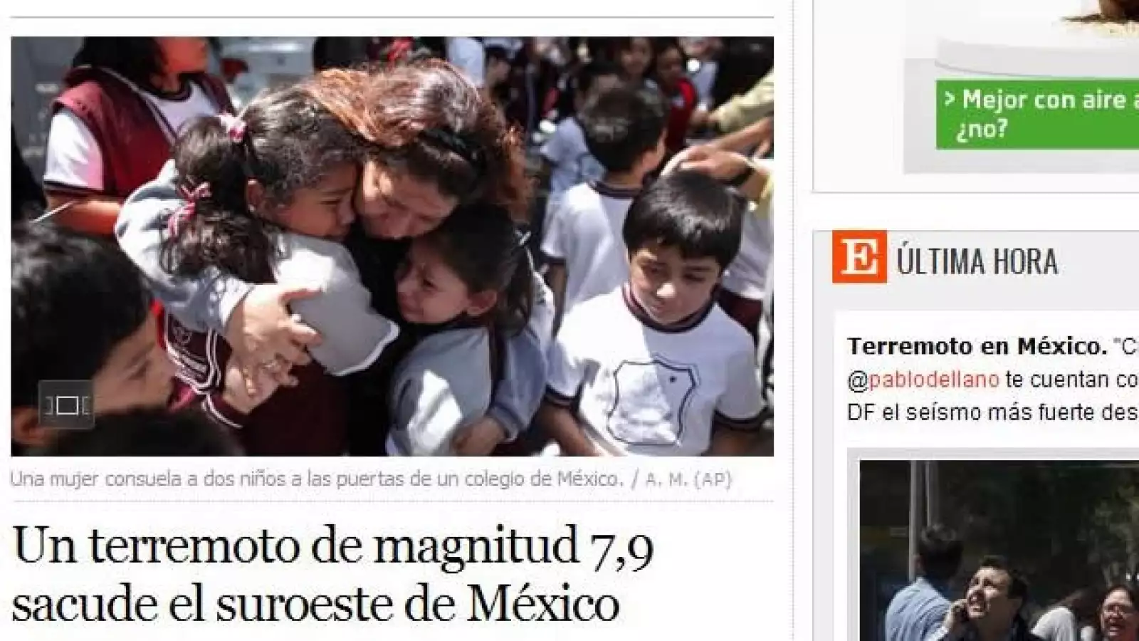 Portales temblor noticia