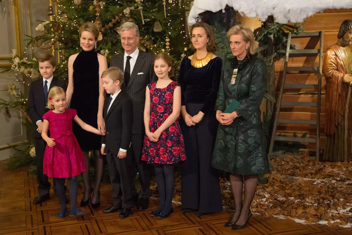 Belgian Royal Family Attends Christmas Concert At Royal Palace