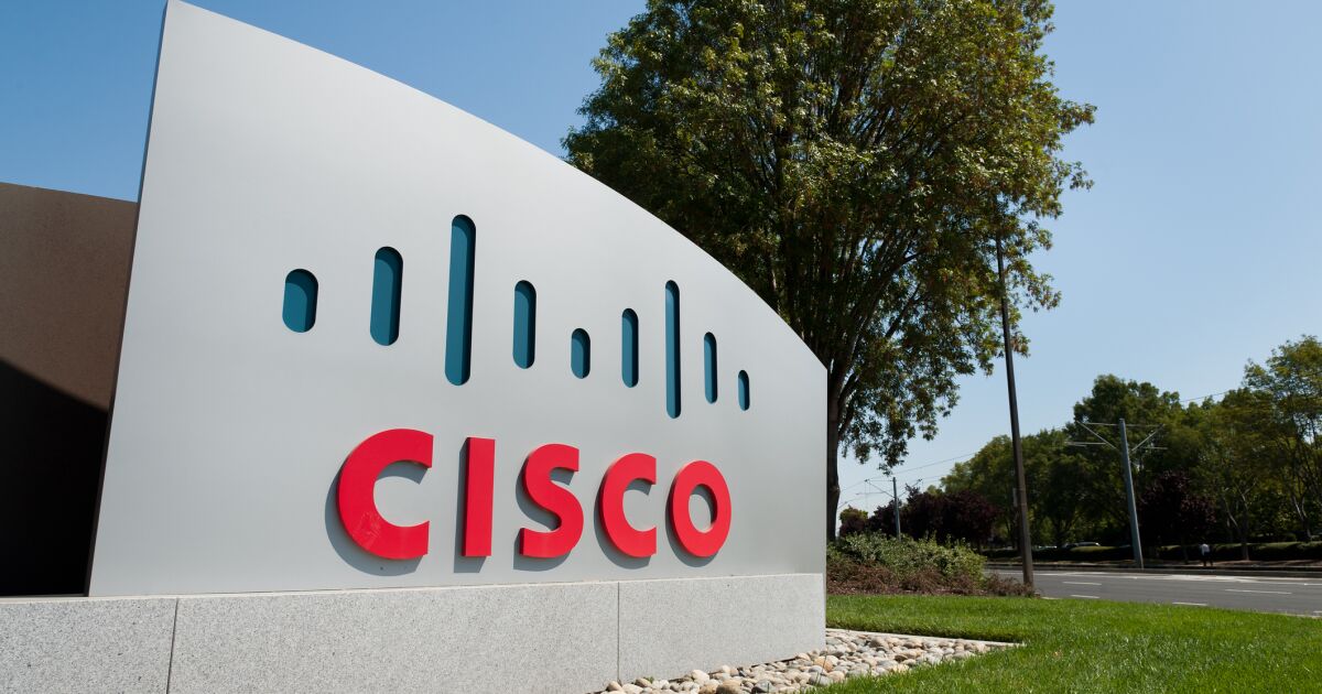 Las acciones de Cisco Systems suben 5% al superar las estimaciones Las acciones de Cisco Systems suben 5% al superar las estimaciones