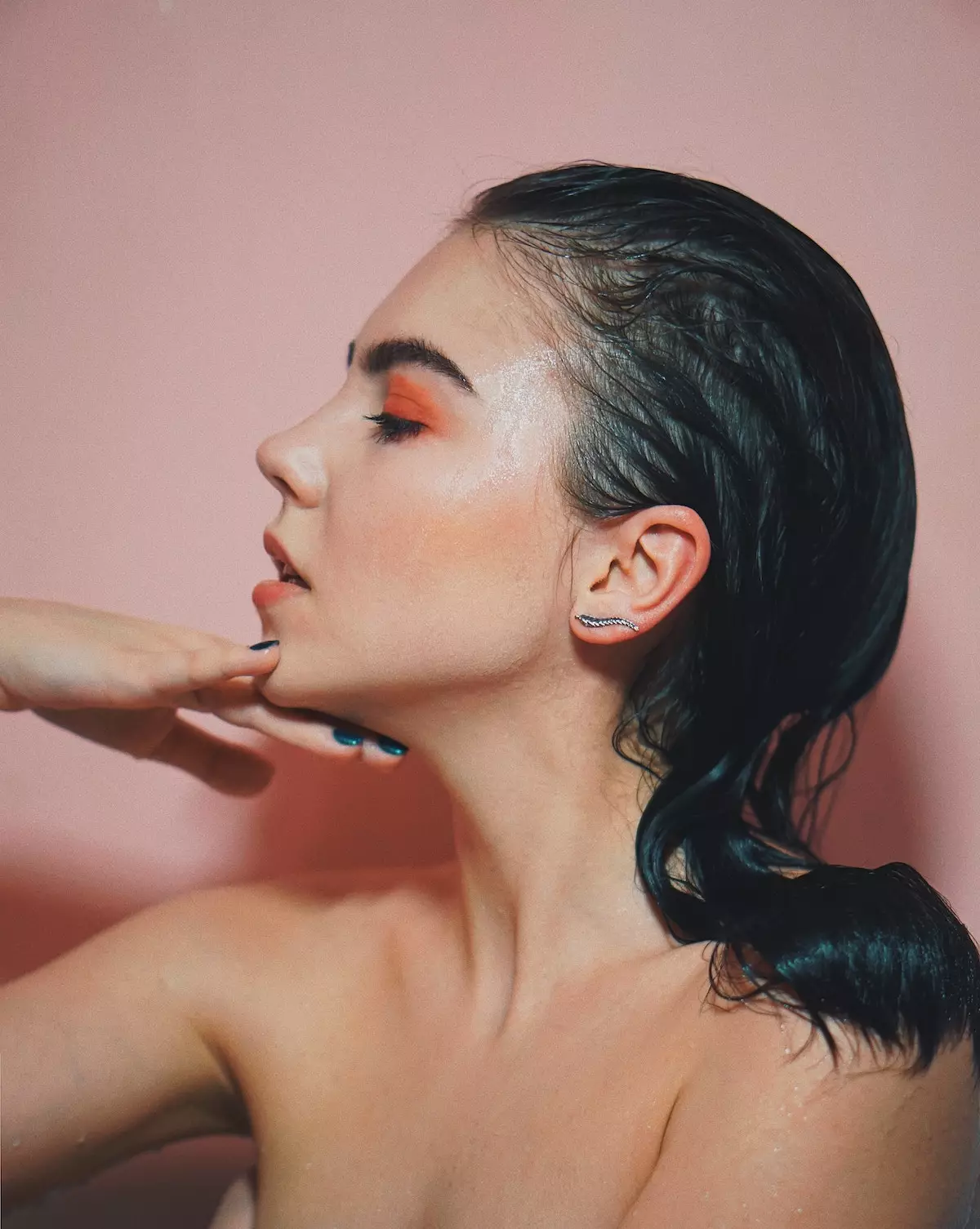 wet look maquillaje
