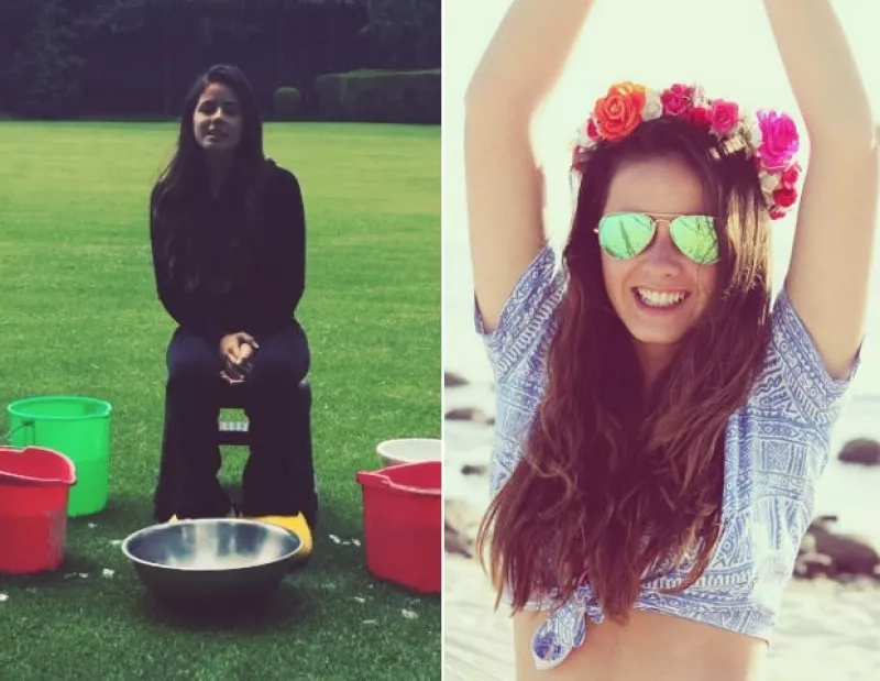 La hija menor del presidente Enrique Peña Nieto se unió al famoso reto viral contando con la ayuda de cuatro personas para tirarse agua helada encima. Después nominó a sus respectivos candidatos.