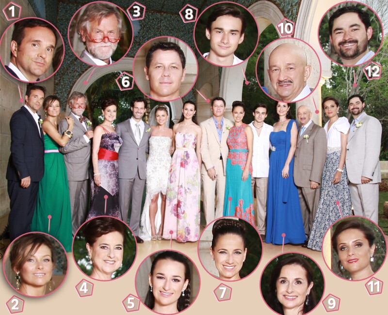 Las familias Salinas y Paleta se reunieron para el enlace matrimonial de la guapa pareja. Entérate quiénes aparecieron en la foto oficial de la familia.