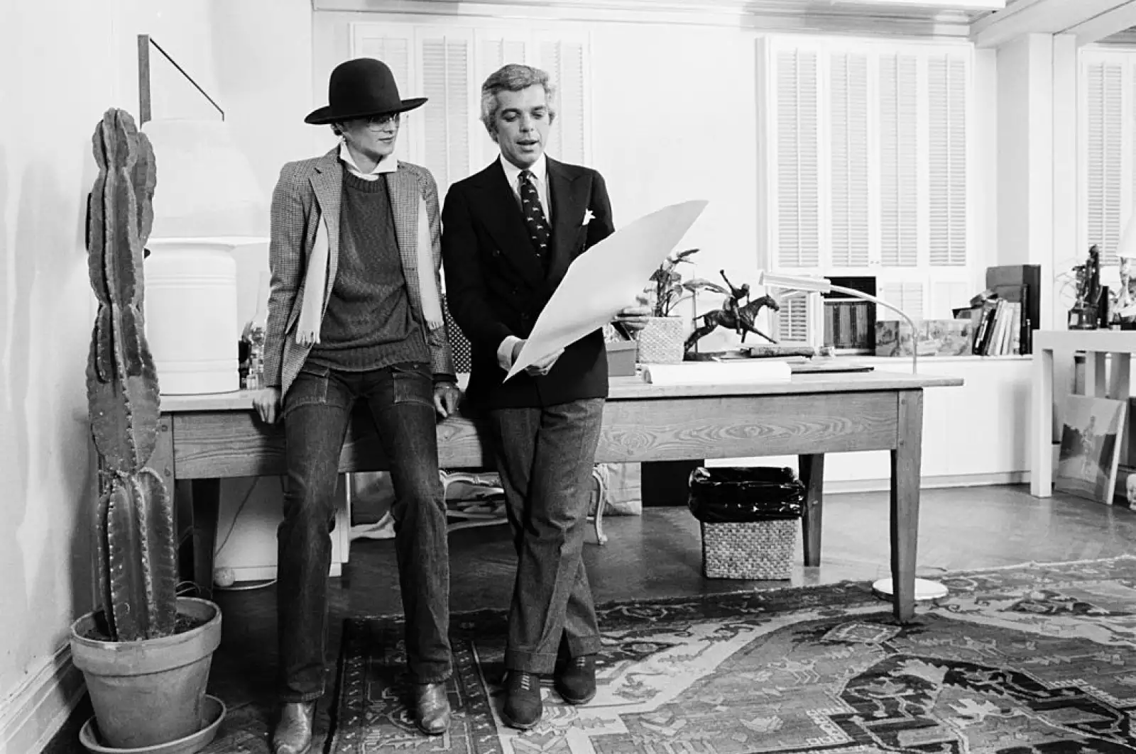 Ralph Lauren In His Office