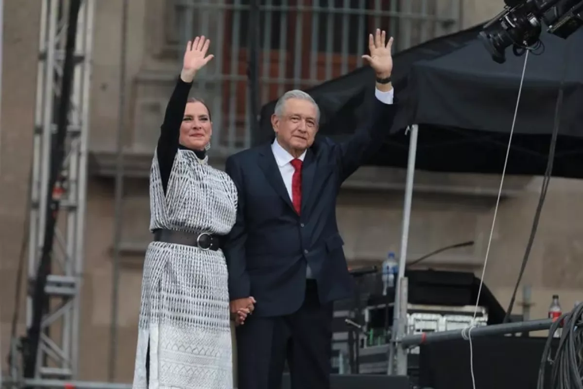 Beatriz Gutiérrez Müller y Andrés Manuel López Obrador