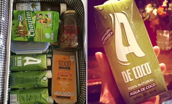 Claudia siempre lleva consigo los productos de Good Express y A de Coco.