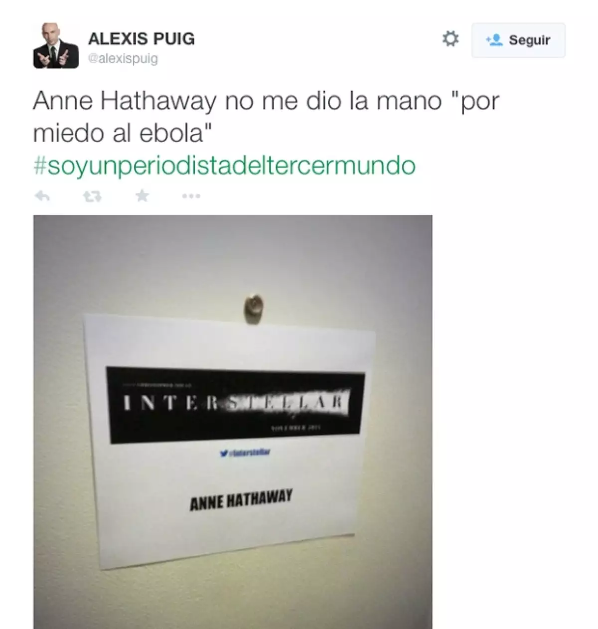 El tuit del periodista causó controversia que trascendió en los medios.