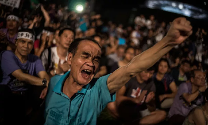 Las protestas han cerrado algunas escuelas y edificios de oficinas. (Foto: Getty Images)