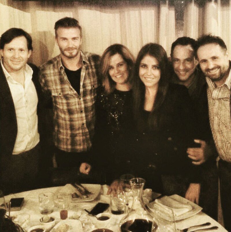 David Beckham se la pasó muy bien en La No. 20 con Sergio Berger.
