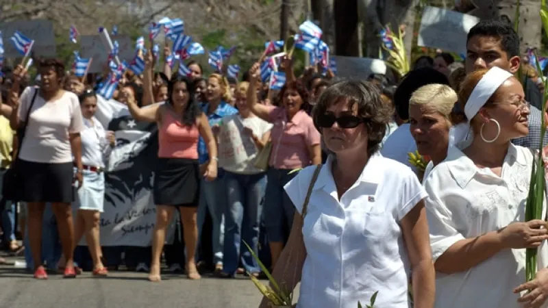 federacion de mujeres cubanas boicotea marcha