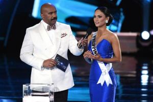 La ganadora de Miss Universo reconoció la actitud de Steve después de su gran equivocación.