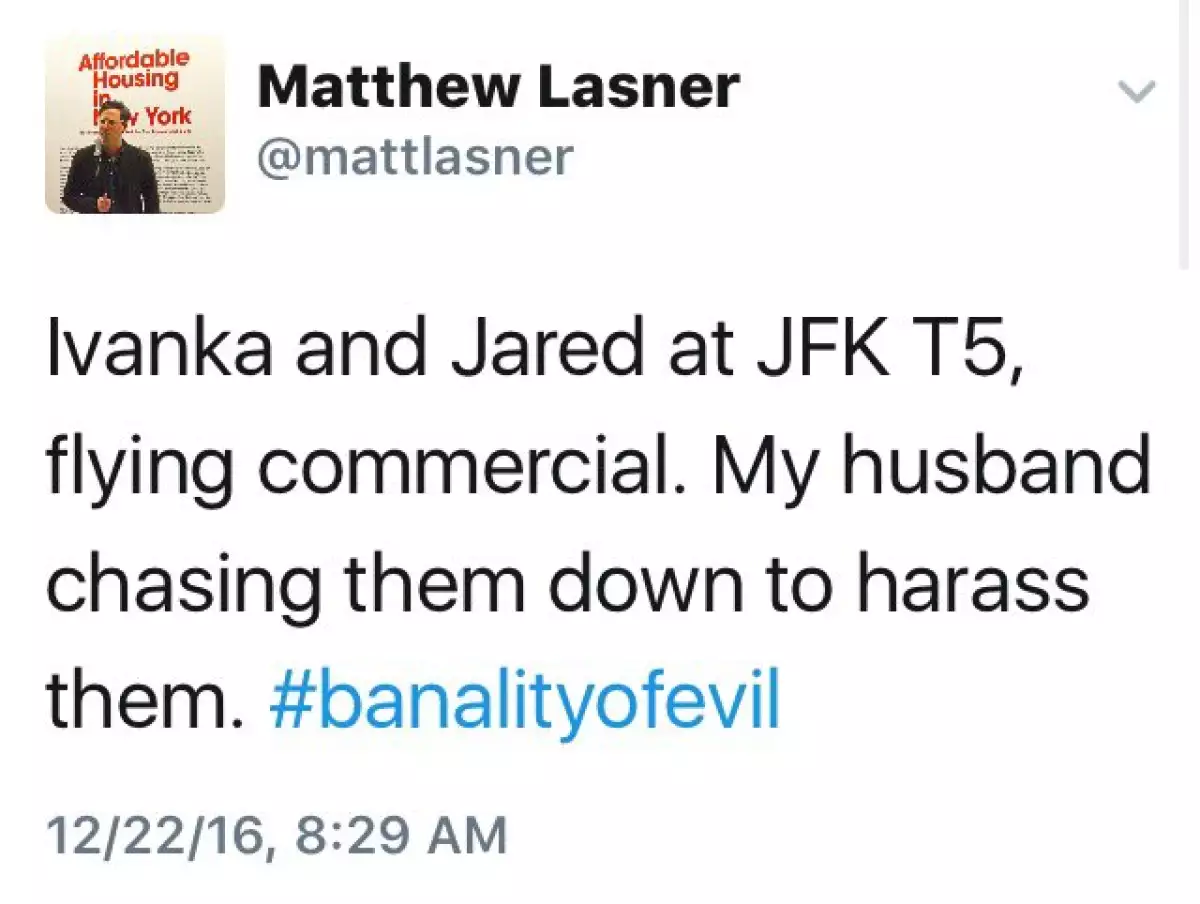 Primer tuit vs Ivanka Trump.