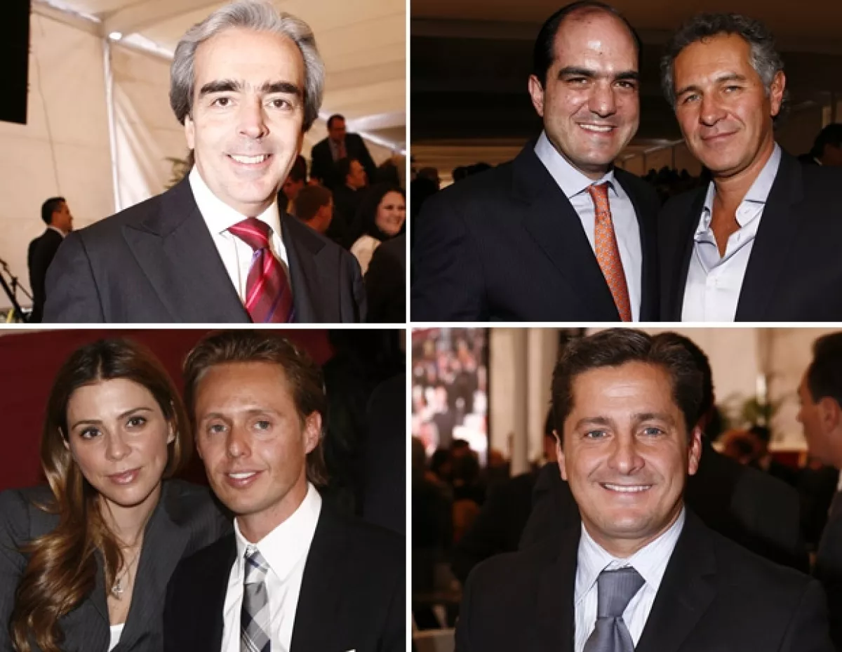 Al cumpleaños del arzobispo Antonio Chedraoui llegaron Lorenzo Lazo, Daniel Karam, Juan Carlos Peralta y Alejandro Basteri.
