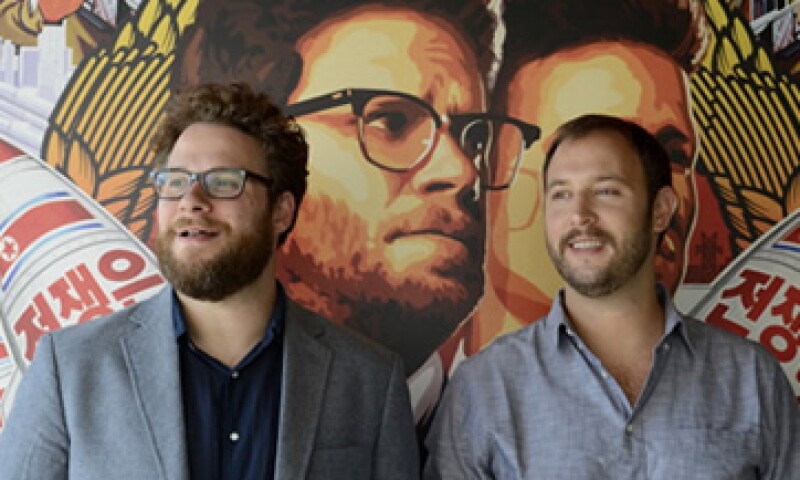 The Interview, protagonizada por Seth Rogen (izq), trata sobre un intento de asesinar al líder de Corea del Norte. (Foto: Getty Images)