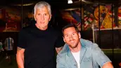 Jorge Messi y Lionel Messi 