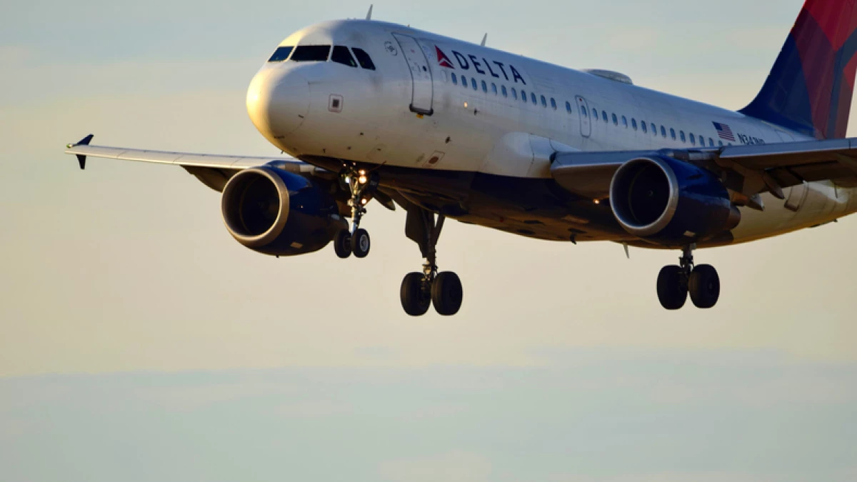 Delta Airlines Airplane Landing