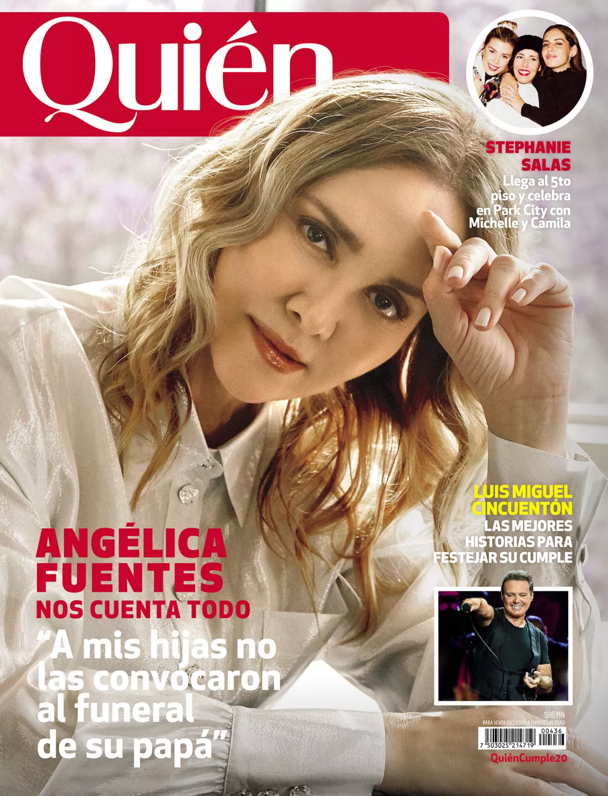 Angélica Fuentes en portada de Quién