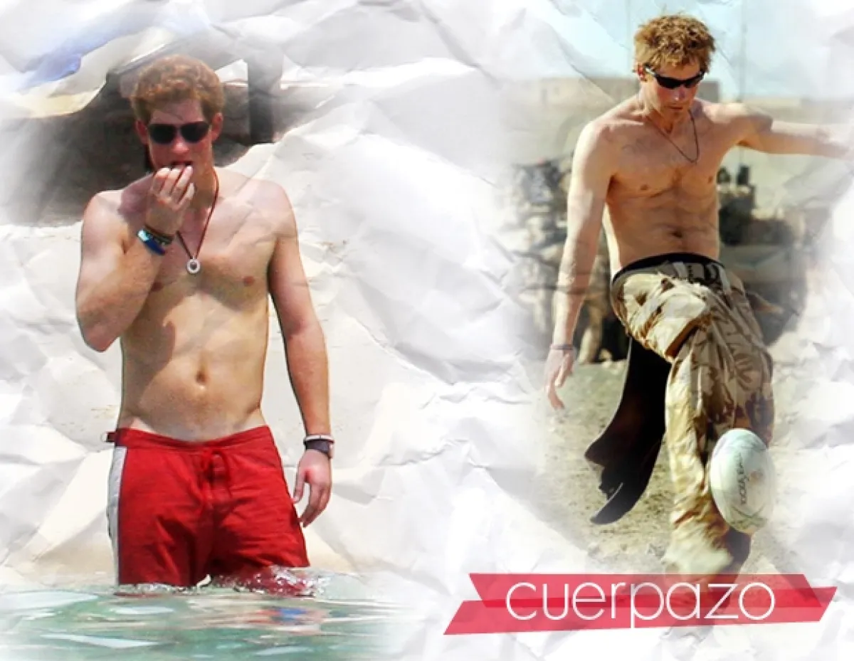 Al príncipe Enrique le gusta lucir su cuerpo.