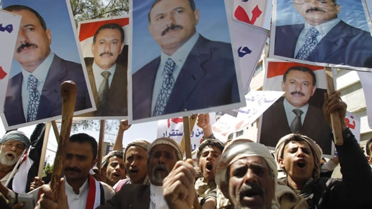 protestas en Yemen contra el presidente Ali Abdullah Saleh