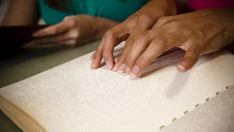 lectura braille ciegos discapacidad