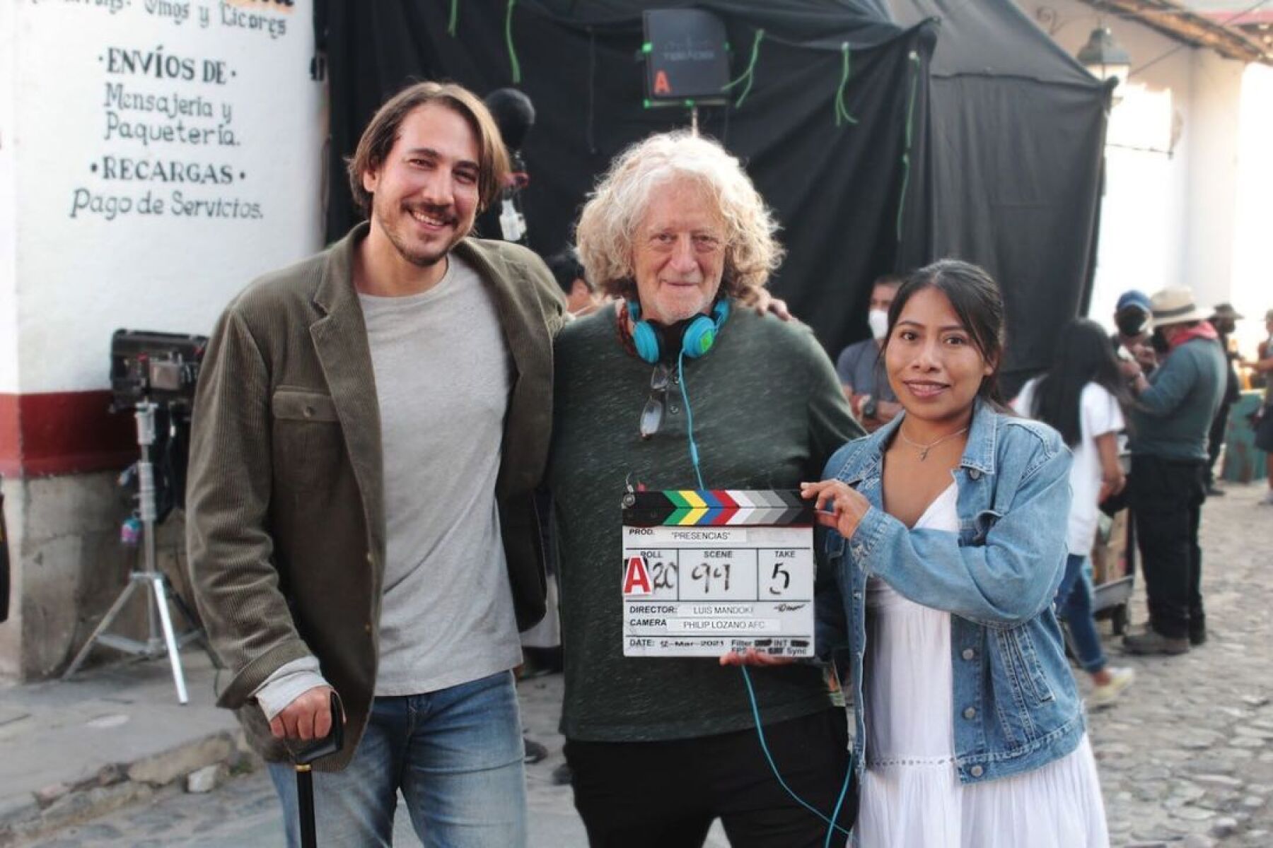 Alberto Ammann, Luis Mandoki y Yalitza Aparicio